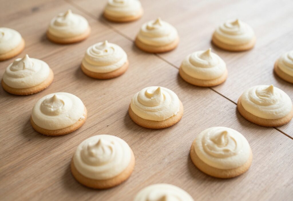 A visually appealing assortment of egg white-based desserts, including meringue cookies and fluffy cakes, beautifully presented in natural light to illustrate light and airy sweet treats for a blog article.