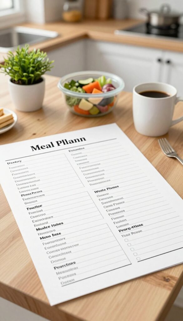 Weekly Meal Planning: A Family-Friendly Template