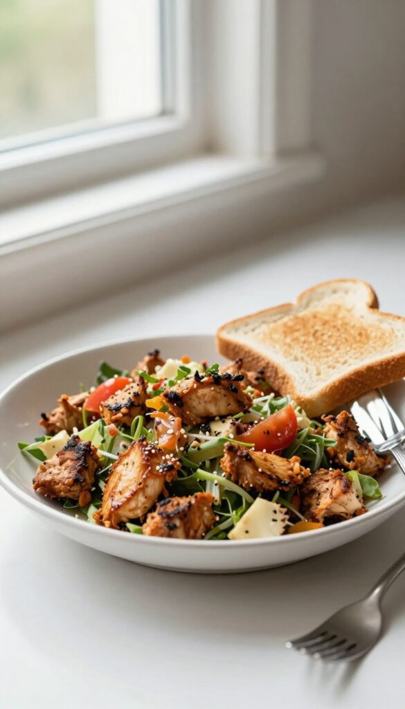 Sassy Scotty Chicken Salad served with toast