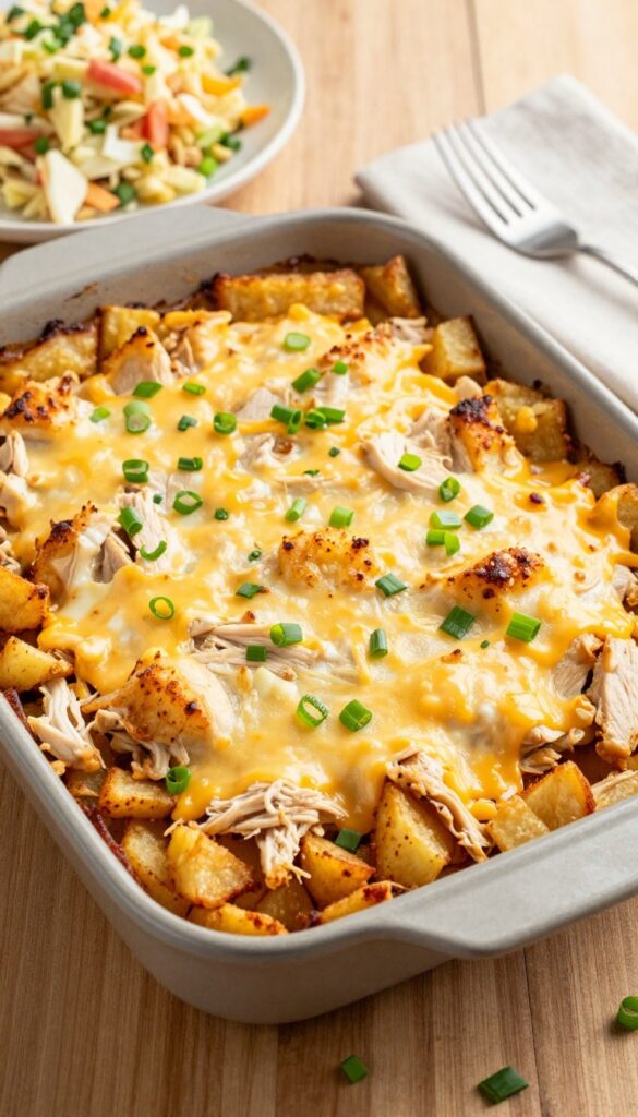 BBQ Chicken Hash Brown Casserole