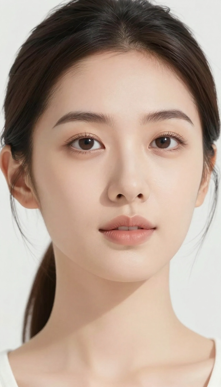 Close-up of a woman with perfectly groomed eyebrows in natural light, looking confident and polished.